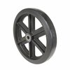 Vestil Mold on Rubber Wheel 18x3 Black WHL-MR-18X3